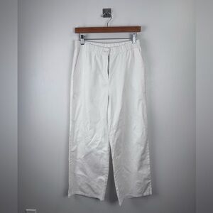 Eileen Fisher Women Cotton Hem Blend White Wide Leg Pant Size XS